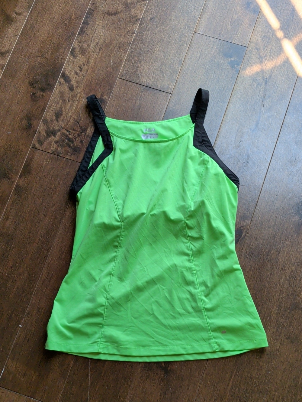 FILA‎ Neon Green Athletic Tank with Black Accents